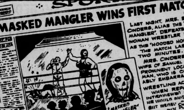 The odd women’s wrestling storyline in 1946’s Ella Cinders strip