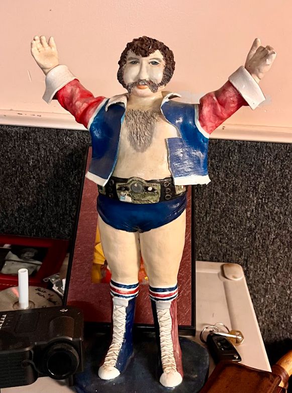 A Harley Race figure. Photo by Jeremiah Plunkett