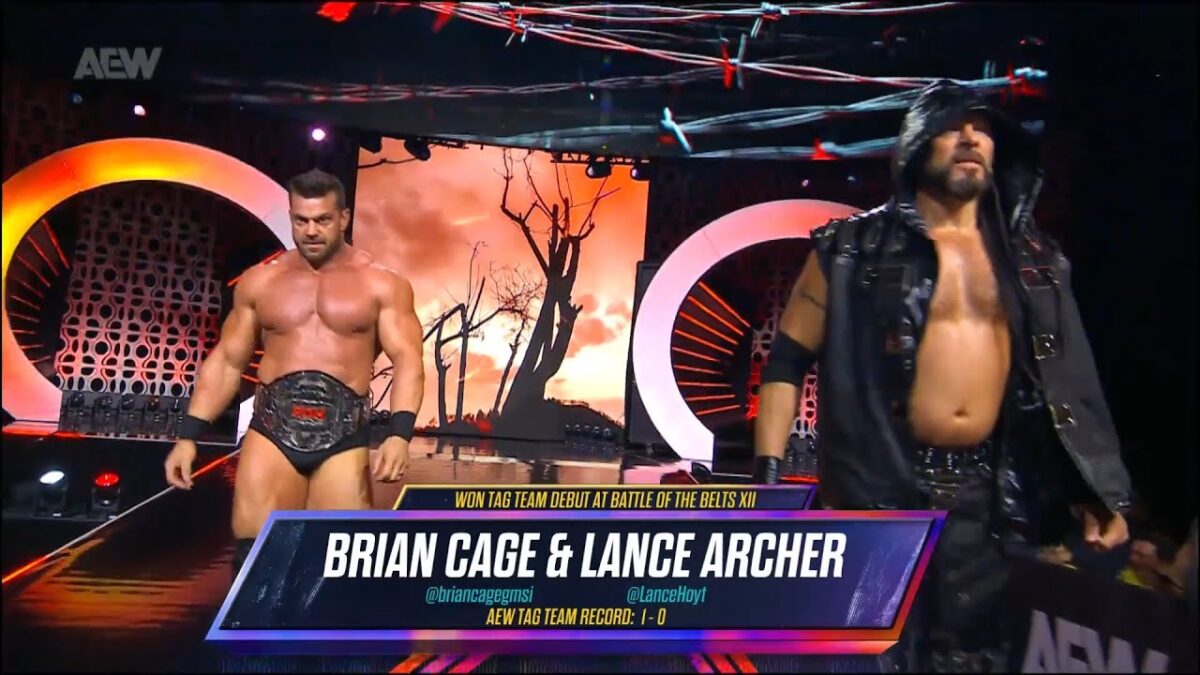 Brian Cage and Lance Archer look ready to take on anyone in the AEW Tag-Team division. (Photo credit: AEW)