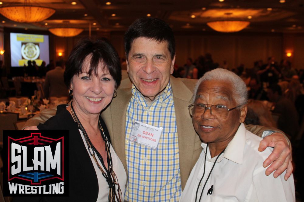 Rachael Dubois, Dean Silverstone and Sandy Parker at the Cauliflower Alley Club reunion in Las Vegas in 2016. Photo by Greg Oliver