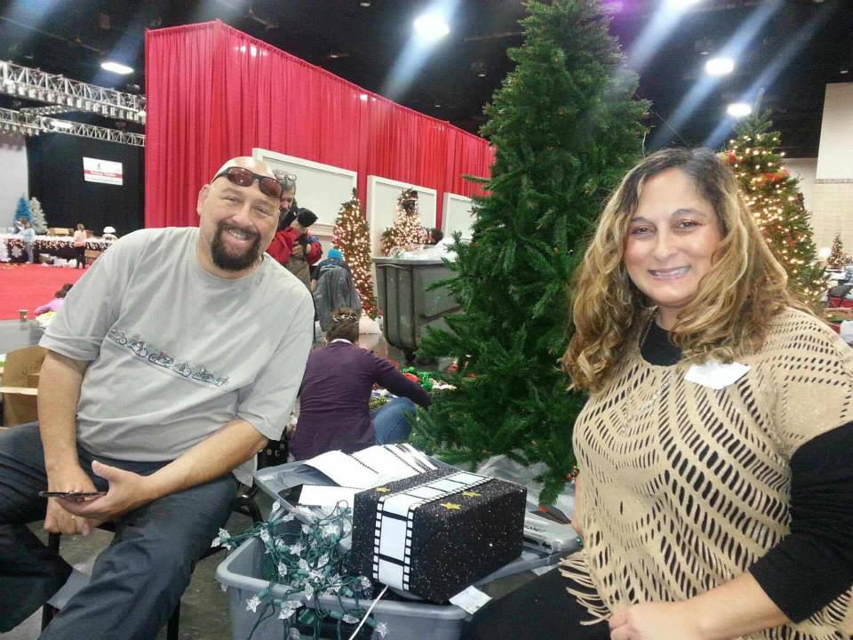 Scott L. Schwartz and his wife Misty at the Fantasy of Trees 2013 - Building of the Hollywood Tree. Facebook photo