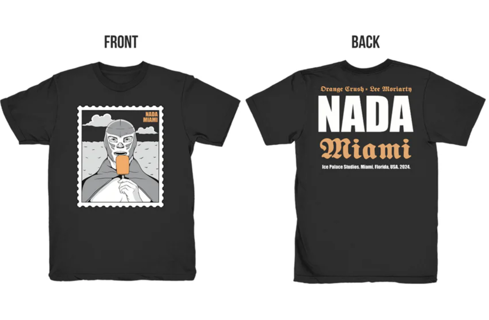 Lee Moriarty NADA Miami shirt