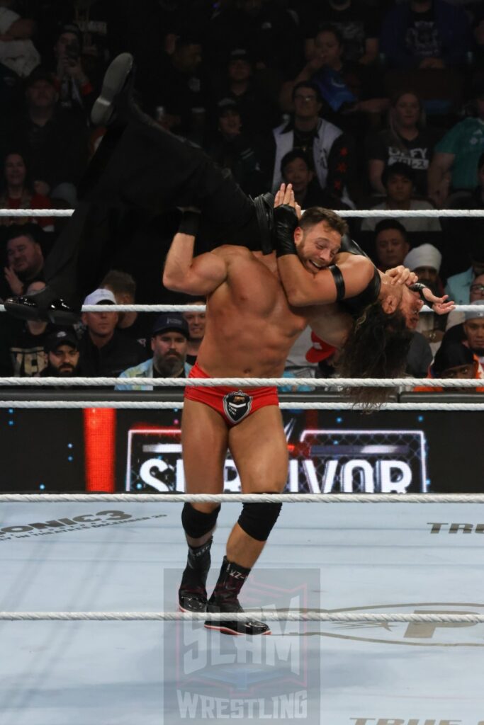 United States Championship Match: LA Knight (c) vs. Shinsuke Nakamura at WWE Survivor Series: War Games, at the Rogers Arena in Vancouver, BC, on Saturday, November 30, 2024. Photo by Mike Mastrandrea, https://www.instagram.com/mikemastrandrea_photography