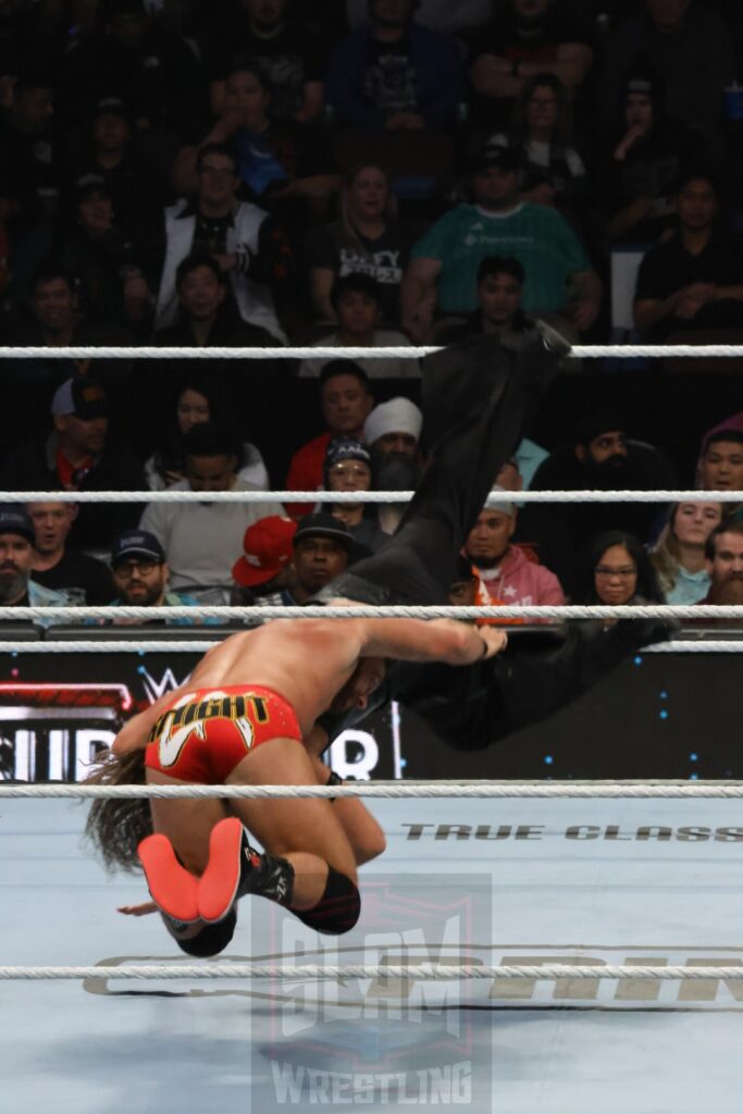 United States Championship Match: LA Knight (c) vs. Shinsuke Nakamura at WWE Survivor Series: War Games, at the Rogers Arena in Vancouver, BC, on Saturday, November 30, 2024. Photo by Mike Mastrandrea, https://www.instagram.com/mikemastrandrea_photography