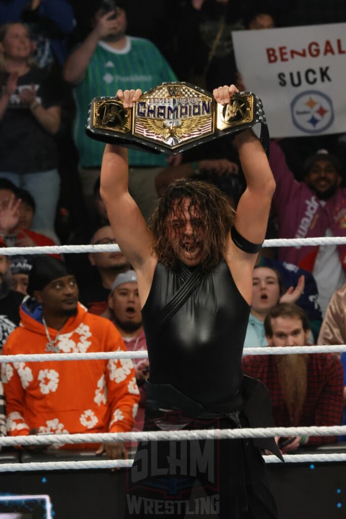 Shinsuke Nakamura is the new US champion at WWE Survivor Series: War Games, at the Rogers Arena in Vancouver, BC, on Saturday, November 30, 2024. Photo by Mike Mastrandrea, https://www.instagram.com/mikemastrandrea_photography