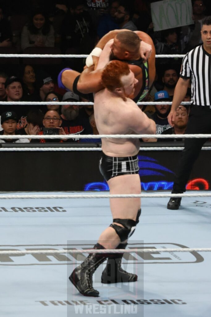 Intercontinental Championship Triple Threat Match: Sheamus vs. Ludwig Kaiser vs. Bron Breakker (c) at WWE Survivor Series: War Games, at the Rogers Arena in Vancouver, BC, on Saturday, November 30, 2024. Photo by Mike Mastrandrea, https://www.instagram.com/mikemastrandrea_photography