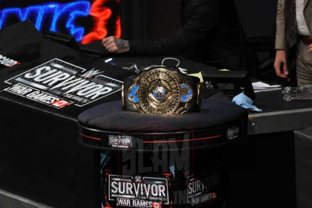 Intercontinental Championship Triple Threat Match: Sheamus vs. Ludwig Kaiser vs. Bron Breakker (c) at WWE Survivor Series: War Games, at the Rogers Arena in Vancouver, BC, on Saturday, November 30, 2024. Photo by Mike Mastrandrea, https://www.instagram.com/mikemastrandrea_photography