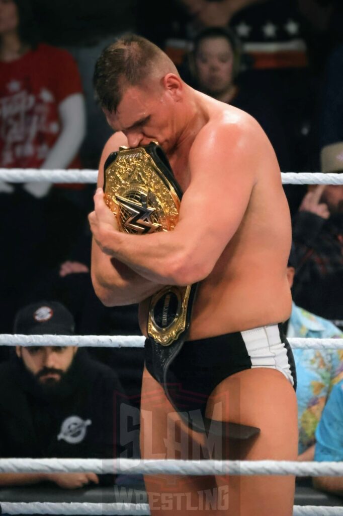 World Heavyweight Champion Gunther post-match at WWE Survivor Series: War Games, at the Rogers Arena in Vancouver, BC, on Saturday, November 30, 2024. Photo by Mike Mastrandrea, https://www.instagram.com/mikemastrandrea_photography