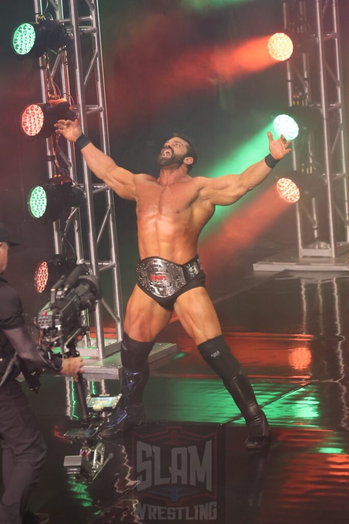 ROH World TV Champion Brian Cage at Ring of Honor's Final Battle on Friday, December 20, 2024, at the Hammerstein Ballroom in New York, New York. Photo by George Tahinos, georgetahinos.smugmug.com