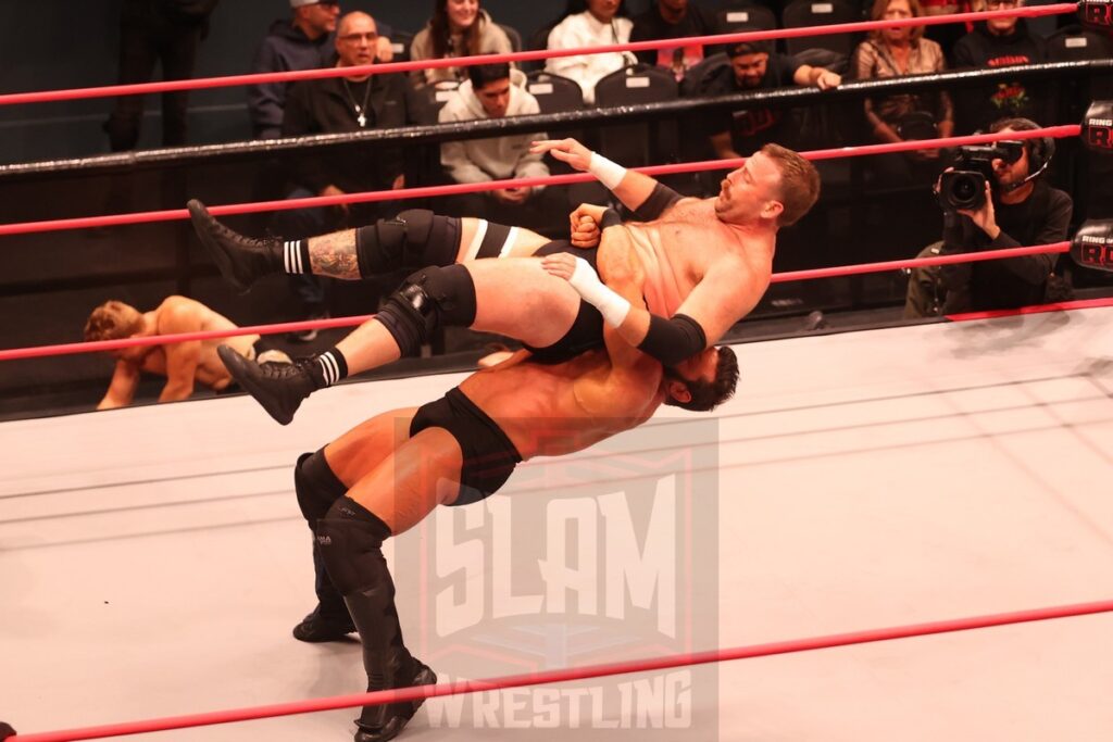 ROH World TV Championship Survival of the Fittest match: Komander (with Alex Abrahantes) vs Brian Cage (c) vs Willie Mack vs Mark Davis vs AR Fox vs and Blake Christian at Ring of Honor's Final Battle on Friday, December 20, 2024, at the Hammerstein Ballroom in New York, New York. Photo by George Tahinos, georgetahinos.smugmug.com