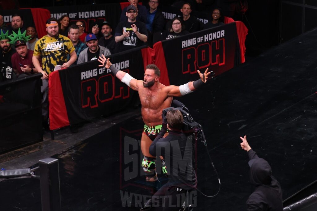 ROH World Championship Match: Chris Jericho (c) (with Bryan Keith) vs Matt Cardona at Ring of Honor's Final Battle on Friday, December 20, 2024, at the Hammerstein Ballroom in New York, New York. Photo by George Tahinos, georgetahinos.smugmug.com