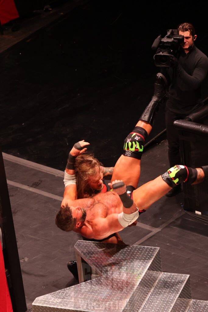 ROH World Championship Match: Chris Jericho (c) (with Bryan Keith) vs Matt Cardona at Ring of Honor's Final Battle on Friday, December 20, 2024, at the Hammerstein Ballroom in New York, New York. Photo by George Tahinos, georgetahinos.smugmug.com