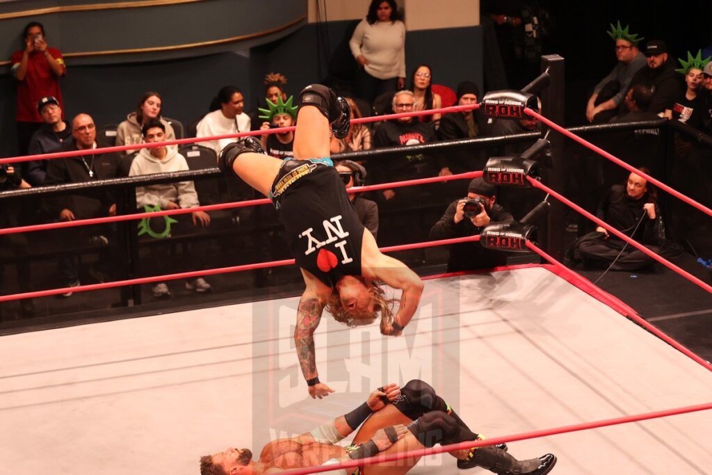 ROH World Championship Match: Chris Jericho (c) (with Bryan Keith) vs Matt Cardona at Ring of Honor's Final Battle on Friday, December 20, 2024, at the Hammerstein Ballroom in New York, New York. Photo by George Tahinos, georgetahinos.smugmug.com