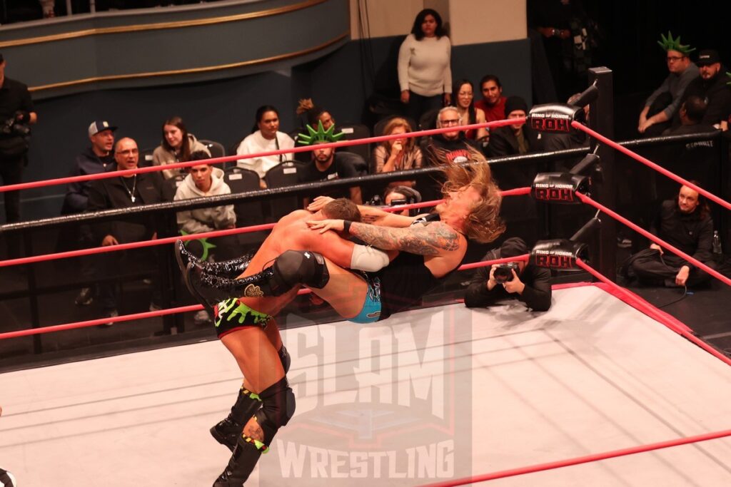 ROH World Championship Match: Chris Jericho (c) (with Bryan Keith) vs Matt Cardona at Ring of Honor's Final Battle on Friday, December 20, 2024, at the Hammerstein Ballroom in New York, New York. Photo by George Tahinos, georgetahinos.smugmug.com