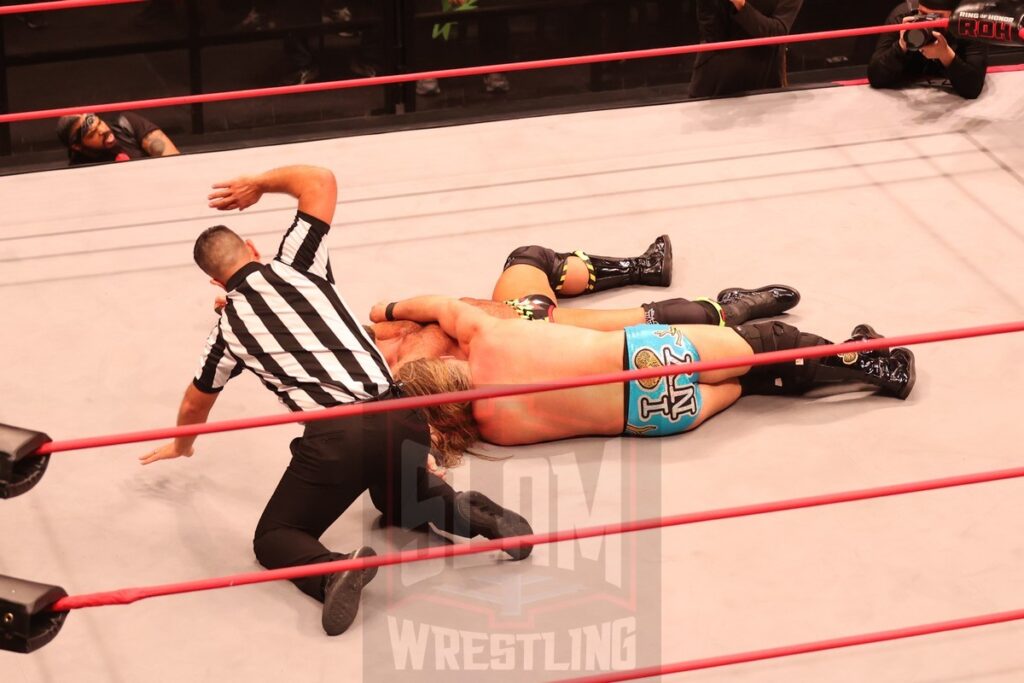 ROH World Championship Match: Chris Jericho (c) (with Bryan Keith and Big Bill) vs Matt Cardona at Ring of Honor's Final Battle on Friday, December 20, 2024, at the Hammerstein Ballroom in New York, New York. Photo by George Tahinos, georgetahinos.smugmug.com