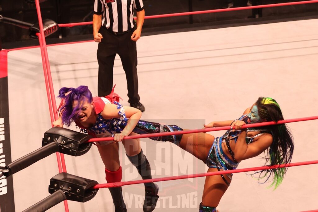 ROH World Women's Championship Match: Athena (c) vs Billie Starkz at Ring of Honor's Final Battle on Friday, December 20, 2024, at the Hammerstein Ballroom in New York, New York. Photo by George Tahinos, georgetahinos.smugmug.com