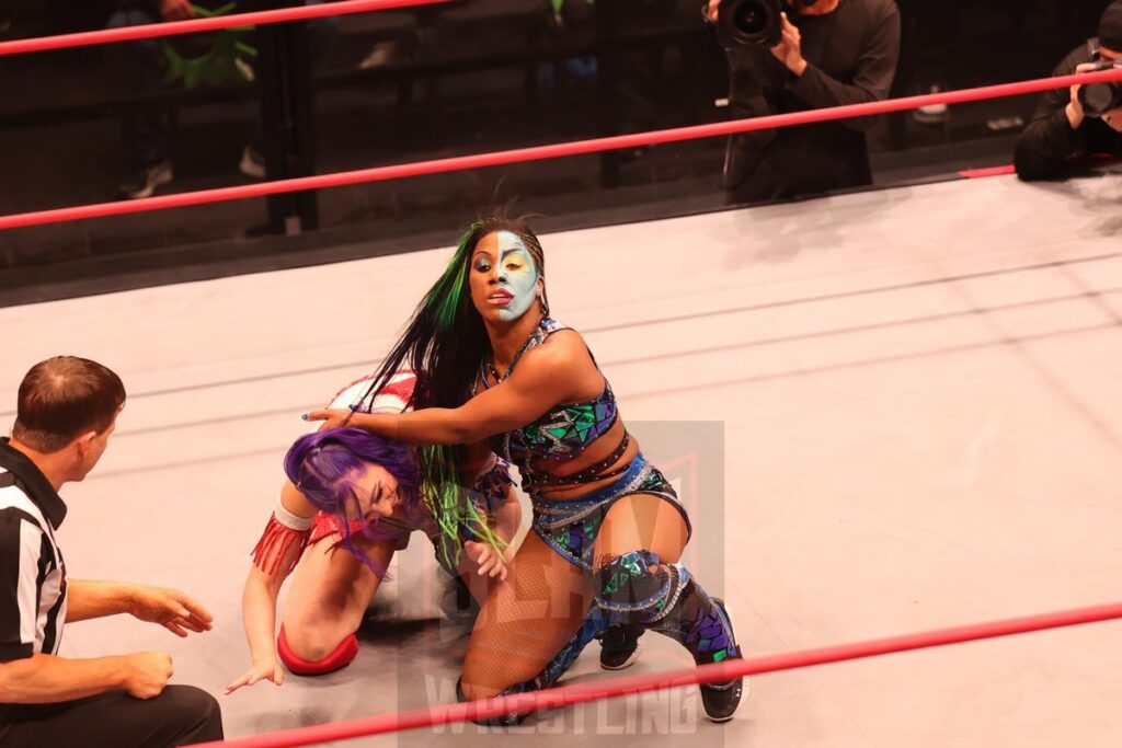 ROH World Women's Championship Match: Athena (c) vs Billie Starkz at Ring of Honor's Final Battle on Friday, December 20, 2024, at the Hammerstein Ballroom in New York, New York. Photo by George Tahinos, georgetahinos.smugmug.com