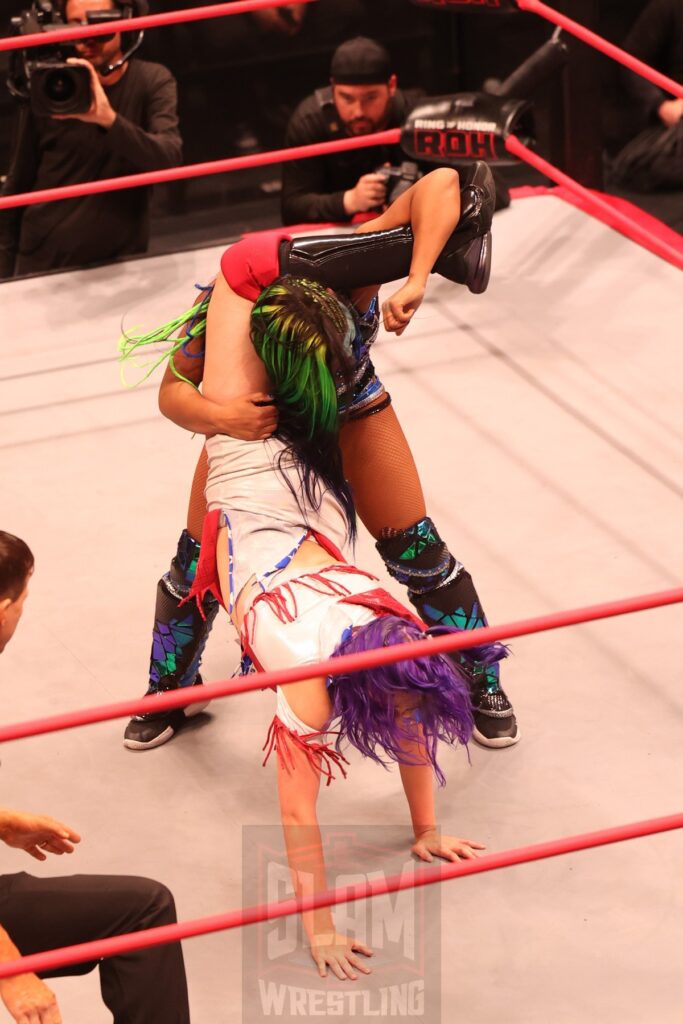 ROH World Women's Championship Match: Athena (c) vs Billie Starkz at Ring of Honor's Final Battle on Friday, December 20, 2024, at the Hammerstein Ballroom in New York, New York. Photo by George Tahinos, georgetahinos.smugmug.com