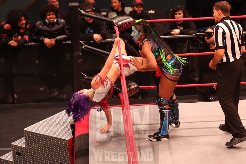 ROH World Women's Championship Match: Athena (c) vs Billie Starkz at Ring of Honor's Final Battle on Friday, December 20, 2024, at the Hammerstein Ballroom in New York, New York. Photo by George Tahinos, georgetahinos.smugmug.com