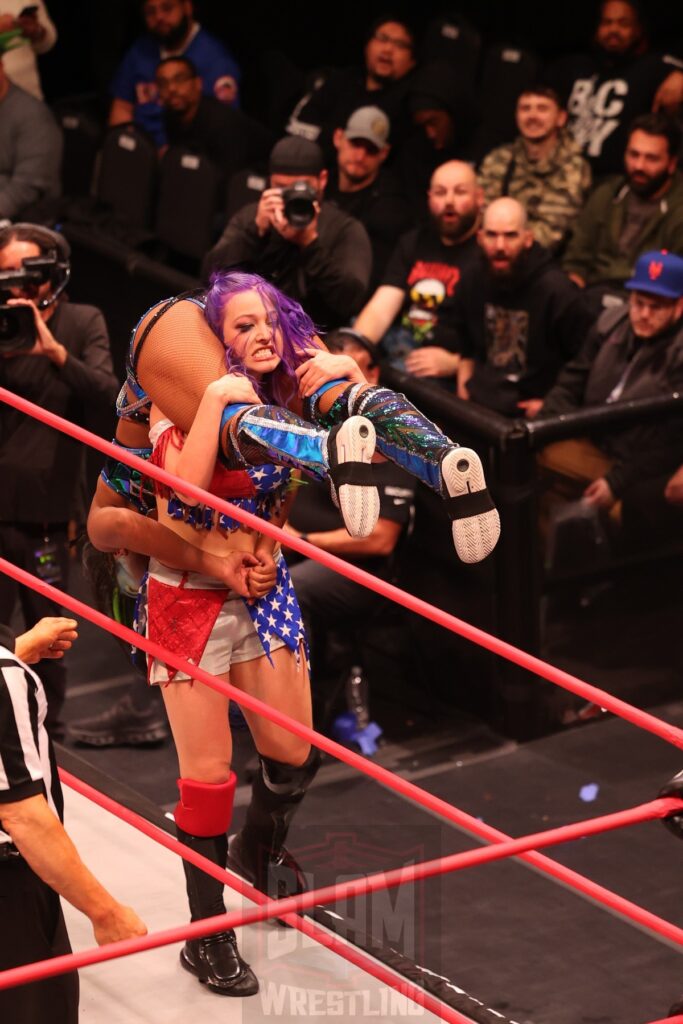 ROH World Women's Championship Match: Athena (c) vs Billie Starkz at Ring of Honor's Final Battle on Friday, December 20, 2024, at the Hammerstein Ballroom in New York, New York. Photo by George Tahinos, georgetahinos.smugmug.com