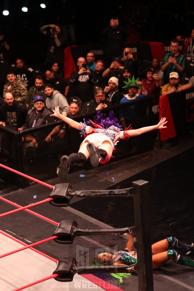 ROH World Women's Championship Match: Athena (c) vs Billie Starkz at Ring of Honor's Final Battle on Friday, December 20, 2024, at the Hammerstein Ballroom in New York, New York. Photo by George Tahinos, georgetahinos.smugmug.com