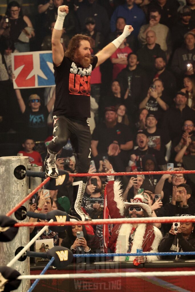 Sami Zayn at WWE Saturday Night's Main Event on Saturday, December 14, 2024, at the Nassau Veterans Memorial Coliseum in Uniondale, New York. Photo by George Tahinos, georgetahinos.smugmug.com