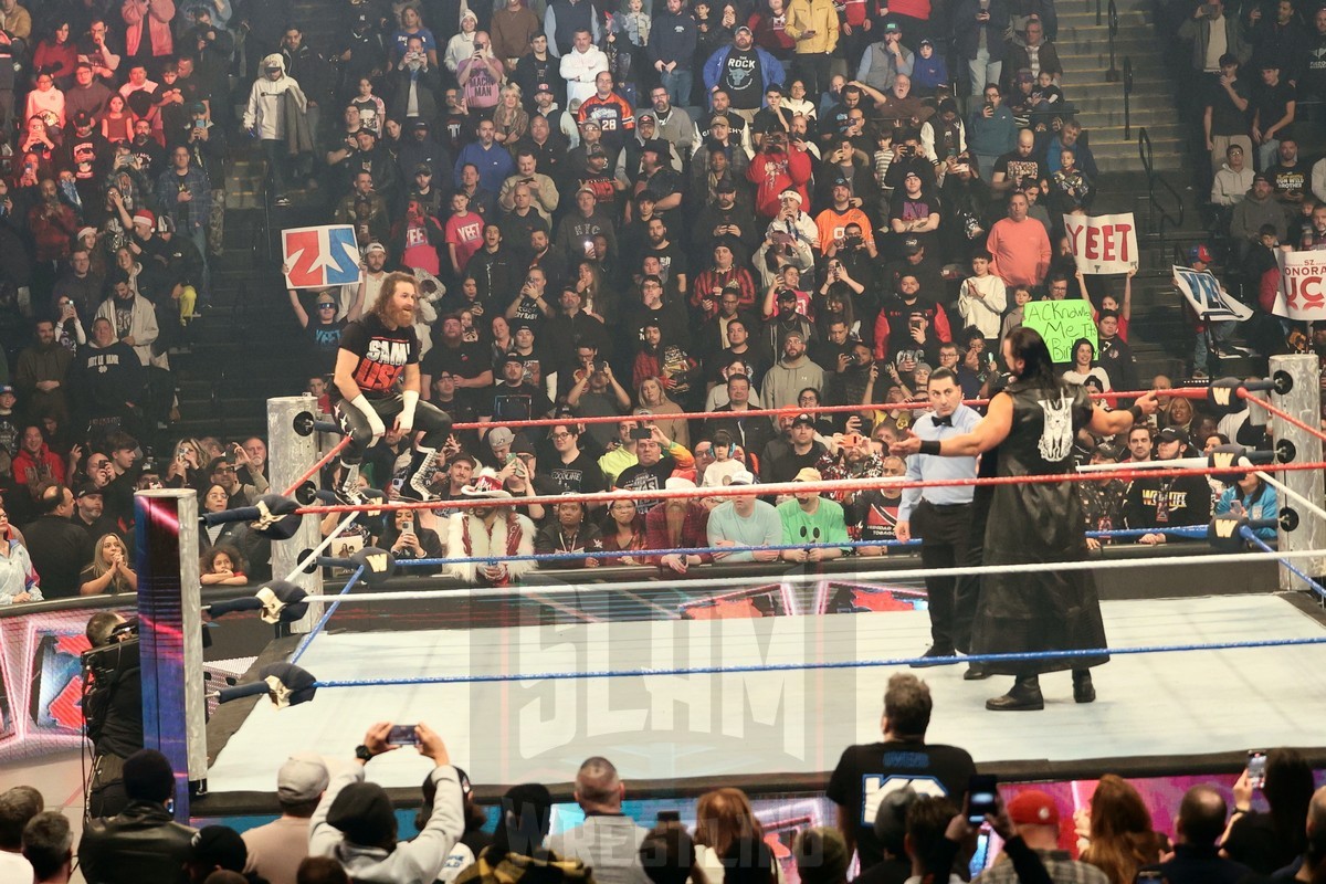 Drew McIntyre vs. Sami Zayn at WWE Saturday Night's Main Event on Saturday, December 14, 2024, at the Nassau Veterans Memorial Coliseum in Uniondale, New York. Photo by George Tahinos, georgetahinos.smugmug.com