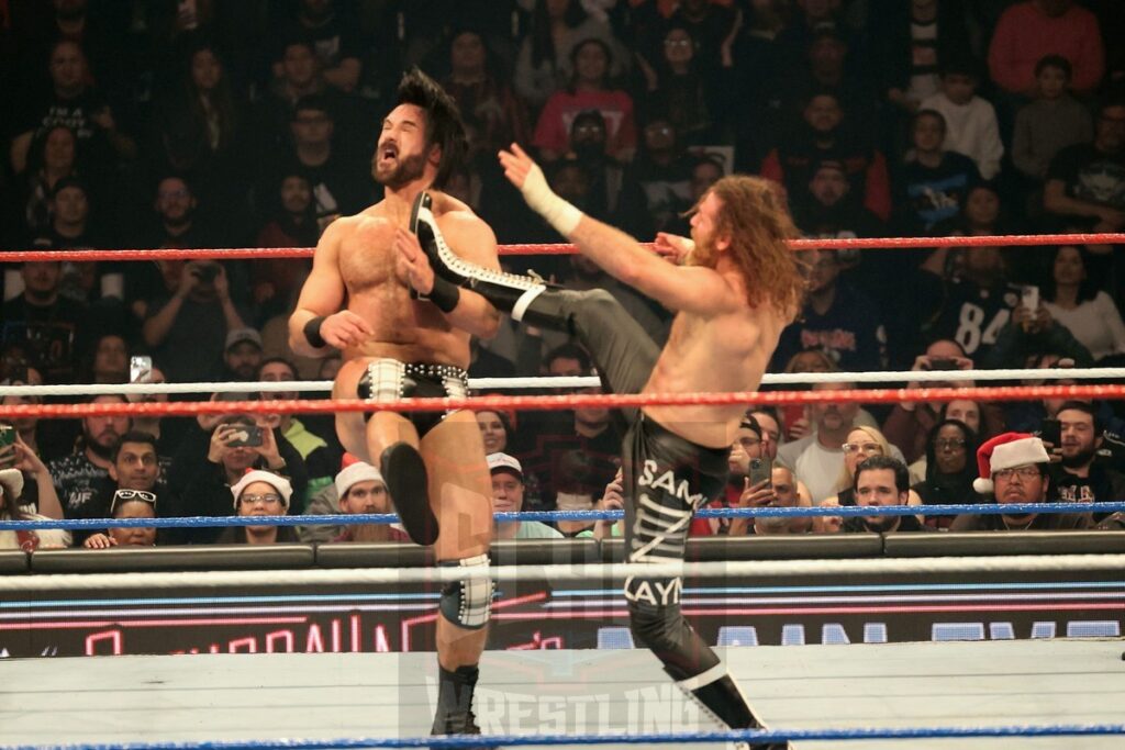 Drew McIntyre vs. Sami Zayn at WWE Saturday Night's Main Event on Saturday, December 14, 2024, at the Nassau Veterans Memorial Coliseum in Uniondale, New York. Photo by George Tahinos, georgetahinos.smugmug.com