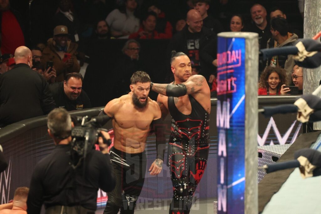 World Heavyweight Championship Match: Finn Balor vs. Damian Priest vs. Gunther (c) at WWE Saturday Night's Main Event on Saturday, December 14, 2024, at the Nassau Veterans Memorial Coliseum in Uniondale, New York. Photo by George Tahinos, georgetahinos.smugmug.com