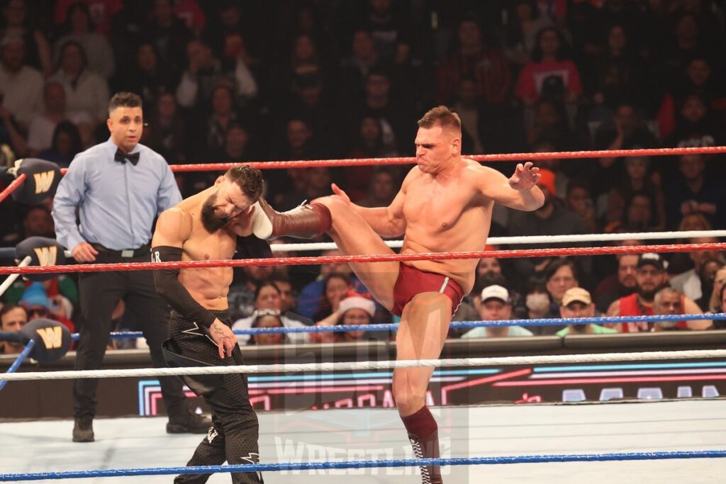 World Heavyweight Championship Match: Finn Balor vs. Damian Priest vs. Gunther (c) at WWE Saturday Night's Main Event on Saturday, December 14, 2024, at the Nassau Veterans Memorial Coliseum in Uniondale, New York. Photo by George Tahinos, georgetahinos.smugmug.com