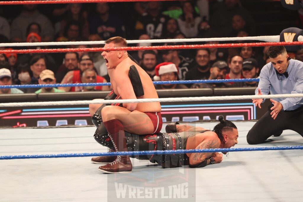 World Heavyweight Championship Match: Finn Balor vs. Damian Priest vs. Gunther (c) at WWE Saturday Night's Main Event on Saturday, December 14, 2024, at the Nassau Veterans Memorial Coliseum in Uniondale, New York. Photo by George Tahinos, georgetahinos.smugmug.com