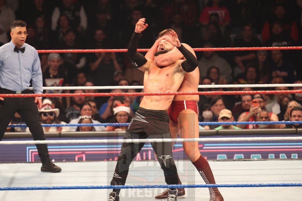 World Heavyweight Championship Match: Finn Balor vs. Damian Priest vs. Gunther (c) at WWE Saturday Night's Main Event on Saturday, December 14, 2024, at the Nassau Veterans Memorial Coliseum in Uniondale, New York. Photo by George Tahinos, georgetahinos.smugmug.com