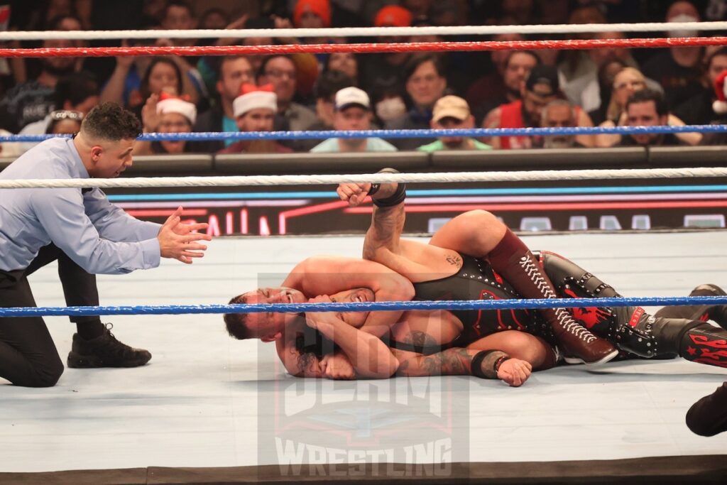 World Heavyweight Championship Match: Finn Balor vs. Damian Priest vs. Gunther (c) at WWE Saturday Night's Main Event on Saturday, December 14, 2024, at the Nassau Veterans Memorial Coliseum in Uniondale, New York. Photo by George Tahinos, georgetahinos.smugmug.com