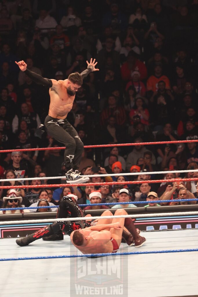 World Heavyweight Championship Match: Finn Balor vs. Damian Priest vs. Gunther (c) at WWE Saturday Night's Main Event on Saturday, December 14, 2024, at the Nassau Veterans Memorial Coliseum in Uniondale, New York. Photo by George Tahinos, georgetahinos.smugmug.com