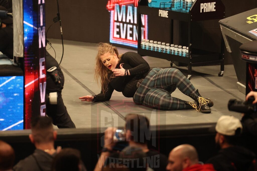 Women's United States Championship Tournament Final: Chelsea Green (w/ Piper Niven) vs. Michin at WWE Saturday Night's Main Event on Saturday, December 14, 2024, at the Nassau Veterans Memorial Coliseum in Uniondale, New York. Photo by George Tahinos, georgetahinos.smugmug.com