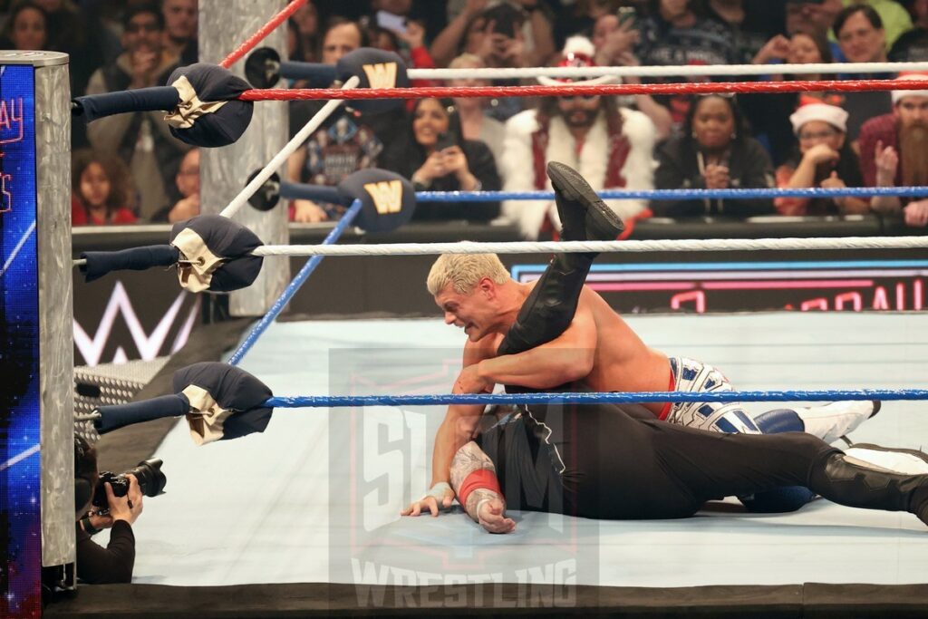 Undisputed WWE Championship Match: Kevin Owens vs. Cody Rhodes (c) at WWE Saturday Night's Main Event on Saturday, December 14, 2024, at the Nassau Veterans Memorial Coliseum in Uniondale, New York. Photo by George Tahinos, georgetahinos.smugmug.com