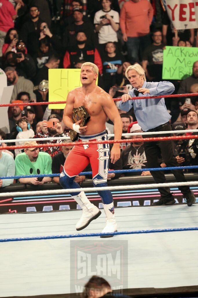 Undisputed WWE Champion Cody Rhodes at WWE Saturday Night's Main Event on Saturday, December 14, 2024, at the Nassau Veterans Memorial Coliseum in Uniondale, New York. Photo by George Tahinos, georgetahinos.smugmug.com