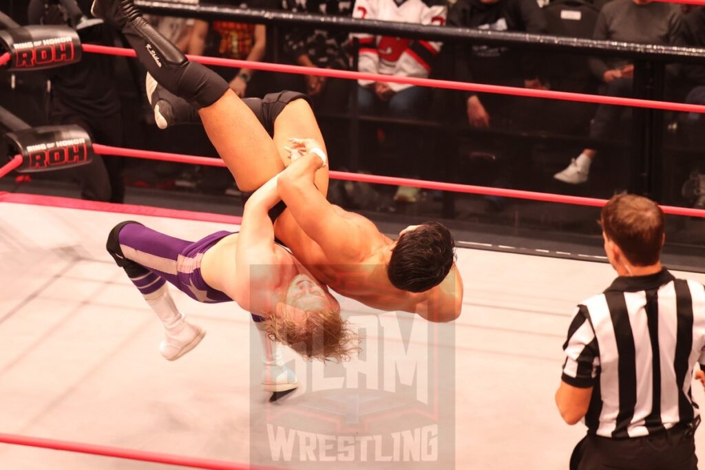 Katsuyori Shibata vs Tommy Billington at Ring of Honor's Final Battle on Friday, December 20, 2024, at the Hammerstein Ballroom in New York, New York. Photo by George Tahinos, georgetahinos.smugmug.com