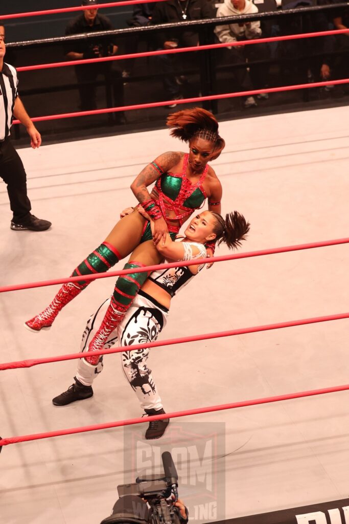 ROH Women's World Television Championship match: Red Velvet (c) vs Leyla Hirsch at Ring of Honor's Final Battle on Friday, December 20, 2024, at the Hammerstein Ballroom in New York, New York. Photo by George Tahinos, georgetahinos.smugmug.com