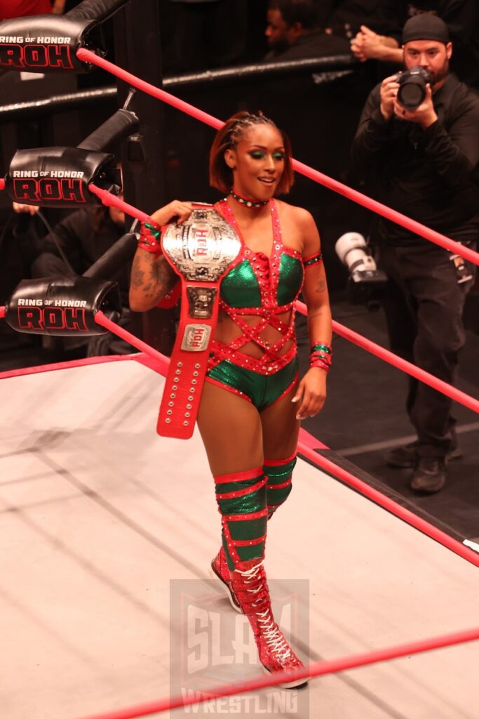 ROH Women's World Television Champion Red Velvet at Ring of Honor's Final Battle on Friday, December 20, 2024, at the Hammerstein Ballroom in New York, New York. Photo by George Tahinos, georgetahinos.smugmug.com