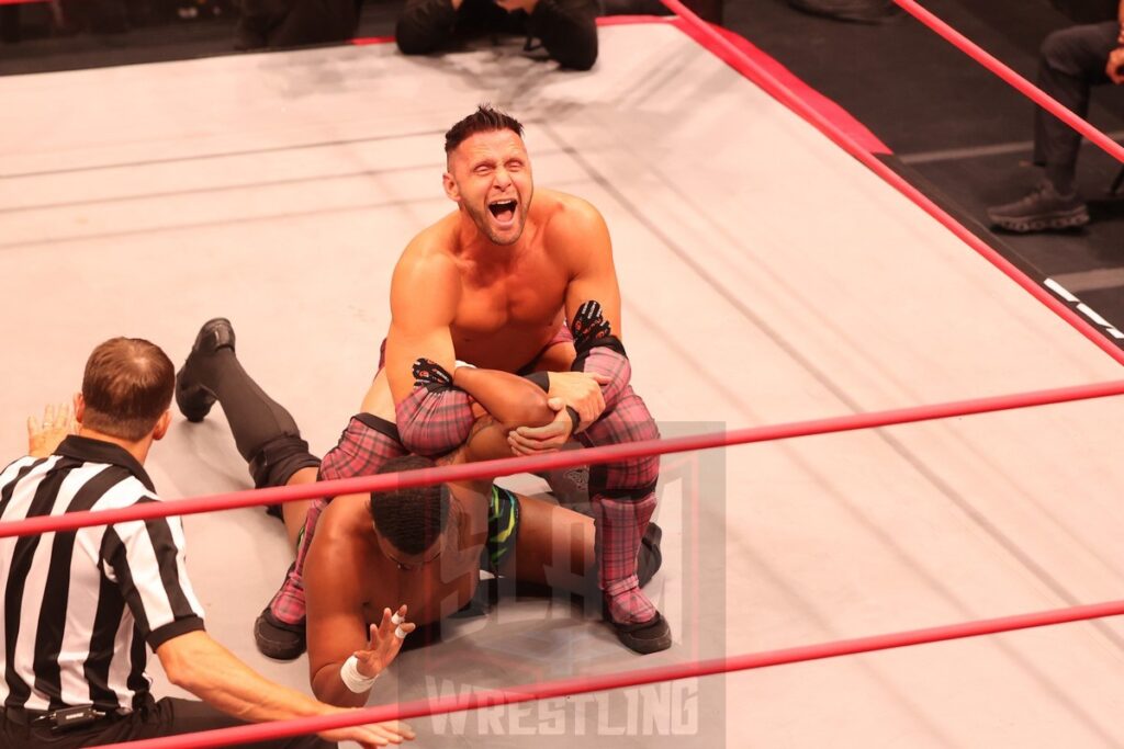 ROH Pure Championship Match: Lee Moriarty (c) vs Nigel McGuinness at Ring of Honor's Final Battle on Friday, December 20, 2024, at the Hammerstein Ballroom in New York, New York. Photo by George Tahinos, georgetahinos.smugmug.com