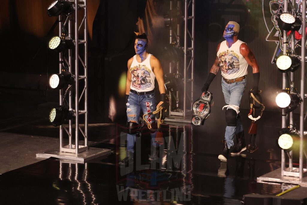 The Sons of Texas (Dustin Rhodes & Sammy Guevara) at Ring of Honor's Final Battle on Friday, December 20, 2024, at the Hammerstein Ballroom in New York, New York. Photo by George Tahinos, georgetahinos.smugmug.com