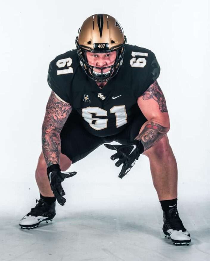 Parker Boudreaux in a UCF football promo photo