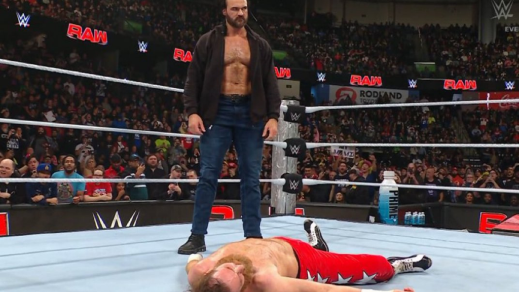 Drew McIntyre returns and takes out Sami Zayn