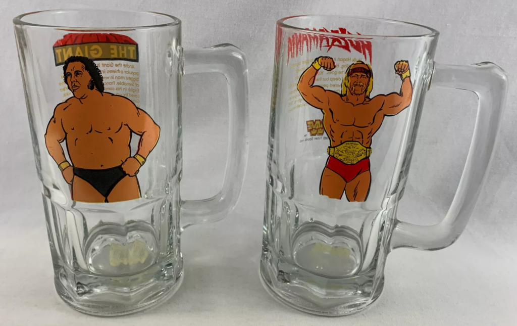 hulk hogan and andre the giant mugs