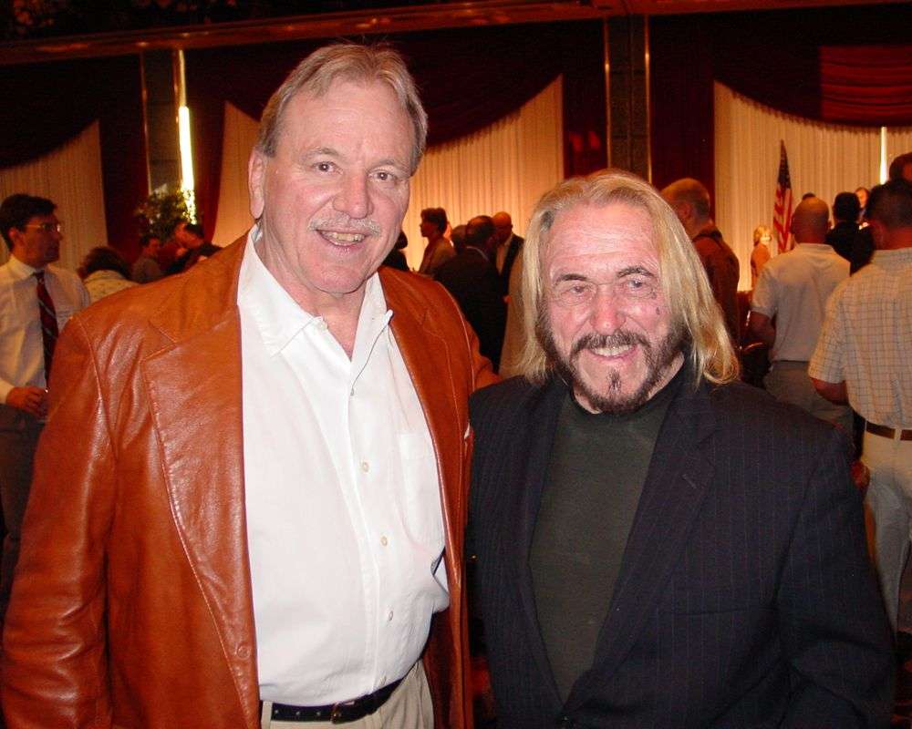 Ed Wiskoski and Don Fargo at the 2005 Cauliflower Alley Club reunion. Photo by Steve Johnson