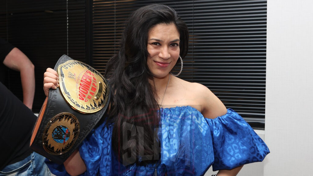 Melina at the Legends of the Ring fan fest on Saturday, June 11, 2022, at the Apa Hotel, Iselin, NJ. Photo by George Tahinos, https://georgetahinos.smugmug.com