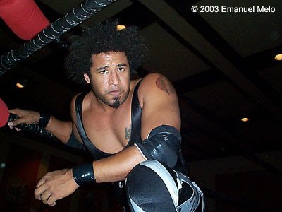 JT Playa in NEO Spirit Pro Wrestling on October 25, 2003. Photo by Emanuel Melo
