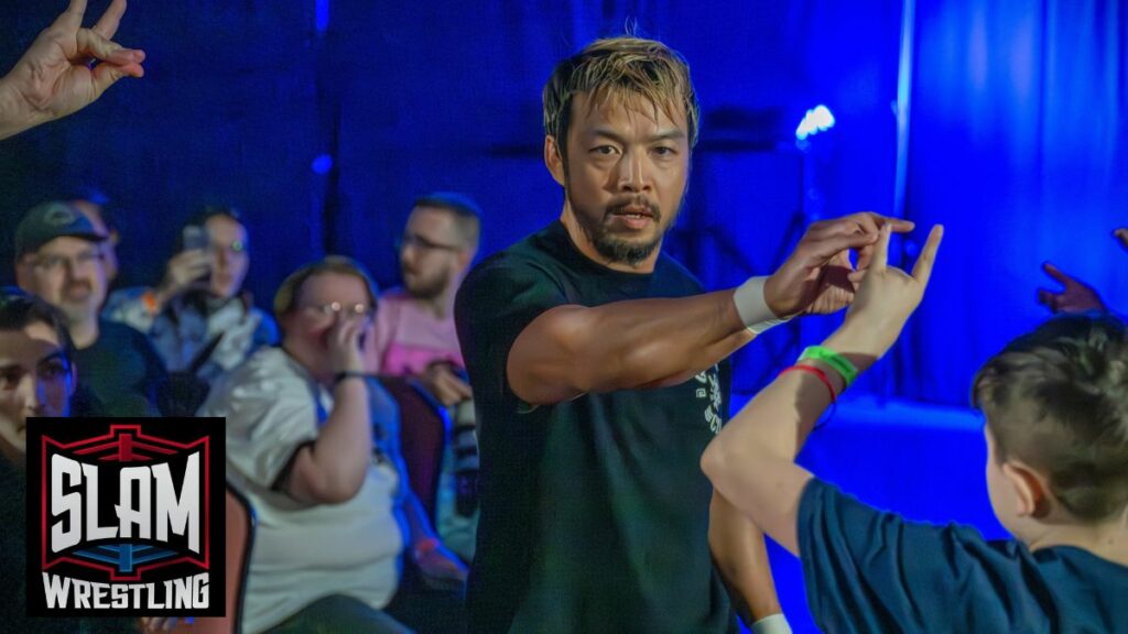 Kenta at the Destiny World Wrestling show at Alliance Banquet Hall in Toronto on Sunday, April 14, 2024. Photo by Bryan Weiss #WeissShotMe #Ishoot4me