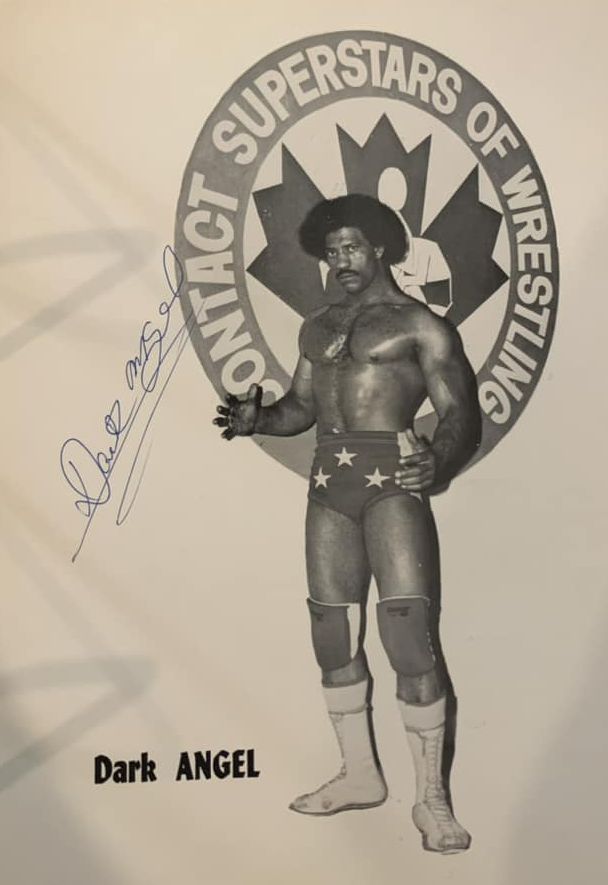 Dark Angel in George Cannon's Superstars of Wrestling promotion. Courtesy Barry Hatchet